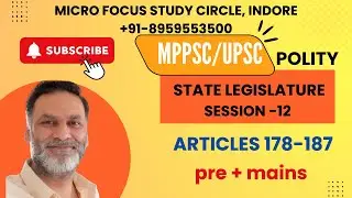 18/11/22- Officers of the State Legislature under Part 6 of the Indian Constitution #mppscpolity