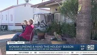 Surprise woman fights through disease to help neighbors