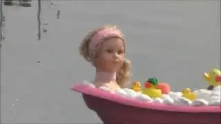 doll in a bath AT KING LEARS LAKE