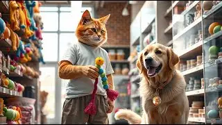 Cat and Dog's Day Out 🐱🐶 - Funny Cats Doing Human Things