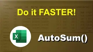 The FASTEST Way to Sum in Excel! 💻