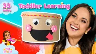 Cheeky Box Surprise with Ms Moni | Dinosaurs, Animals & Musical Instruments | Learning For Toddlers