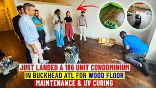 Just landed a 186 Unit Condominium in Buckhead ATL for Wood Floor Maintenance & UV Curing