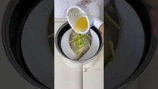 Eat a clean and beautiful meal Today's menu Steamed yellow croaker Loofah white mushroom s