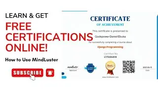 Learn & Get Free Certifications Online! How to use Mindluster.