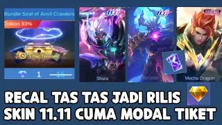 RECAL BAG BAG REALLY RELEASED, CAN BUY WITH 1 DIAMOND & CAN GET 11.11 SKIN WITH JUST A TICKET