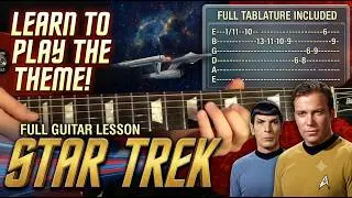 Star Trek TV Show Theme - Guitar Lesson WITH TABS