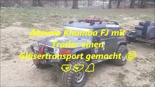 Absima Khamba FJ transported glasses with a trailer, part 1. 🔔😊🙋&zwj;♂️