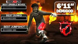 6'11 DEMIGOD BUILD is OVERPOWERED! BEST ANIMATIONS & DRIBBLE MOVES in NBA 2K26!
