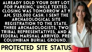 Uncle Sold 'My Empty Lot' For Parking — The Archaeological Survey Changed Everything At Closing