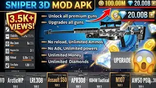 PURE SNIPER 3D GUN SHOOTING MOD APK 😱 || Download Sniper 3D MOD APK , Unlimited Money & Diamonds