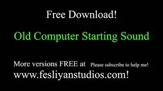Old Computer Starting Free Sound Effect