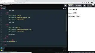 DATA MODAL JAVASCRIPT