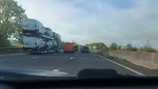 M50 junction 1 to gordano services Bristol M5 southbound