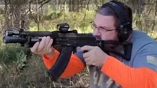Zastava Zpap92 AK-47 Pistol muzzle brake - flash hider test