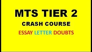 SSC MTS DESCRIPTIVE PREPARATION || SSC MTS TIER 2 PREPARATION