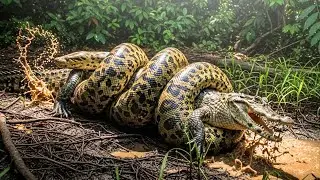 Wild Life Amazon Jungle vs Ocean: Epic Giant Anaconda Clash | Ultimate Discovery Snake Video #wild