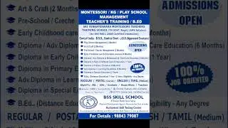 👩&zwj;🎓 Teacher Training | Montessori | 8th | 10th | Graduate | House Wife's | Teachers 👩&zwj;🏫