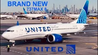 TRIP REPORT: NEW INTERIOR United Boeing 737MAX 8 | Economy Plus