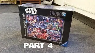 Star Wars Puzzle 18000 Pieces Part 4/4, Star Wars 18.000 Pieces Jigsaw Puzzle: Time lapse, part 4