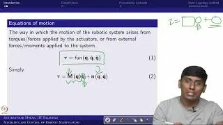 Lec23: Introduction to robot dynamics and Lagrange-Euler method #CH27SP #swayamprabha