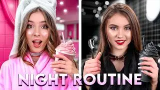 Siyah vs Pembe Güzellik Rutini! Hangi Kız Kardeş Daha Güzel?