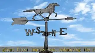 Whitehall Products Horse Accent Weathervane, 24-Inch, Black