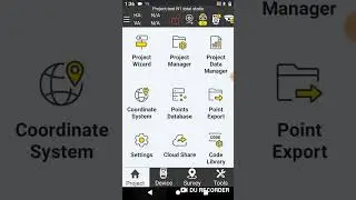 SOUTH Total Station N1 using SurvStar android field software