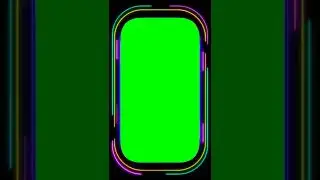 FULL SCREEN Template | Colorful Neon Border | Glow Edges | Green Screen Vertical Frame #shorts