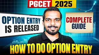 PGCET 2025 | Option Entry Step by Step | Dhruvika Academy | PGCET MBA | PGCET MCA