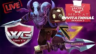 WarriorGaming.Unity vs Clutch Gamers Game 3 Live - Quarterfinals bo3 - Mr. Cat Invitational s2
