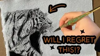 Glass Dip Pen - Testing Bold Lines!