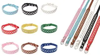 Cute Bling Rhinestone Puppy Collar 🐾 Dog Cat Neck Strap Crystal Collar