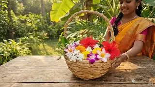 Banana Bark Flower Basket : Eco-friendly home decor by Sapthagiri Eco Products 