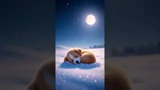 Winter Puppy's Slumber ❄️ | Cozy Storybook Bedtime Scene