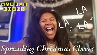 Поём рождественские колядки в Waffle House! 🎶✨ День 6 Vlogmas