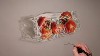 Drawing Time Lapse: Packed Tomatoes by Howard Lee