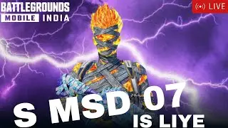 🔴S MSD 07 IS LIYEGAMEPLAY with S MSD07...shortslive# shortsfeed#bgmi#shorts