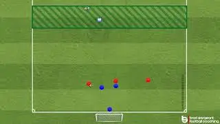 Football defending drill 2v3