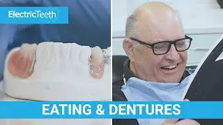 Eating with dentures & false teeth