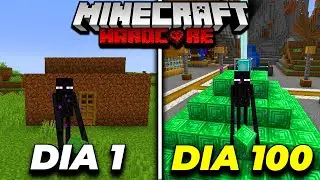 SOBREVIV&Iacute; 100 D&Iacute;AS en MINECRAFT HARDCORE siendo un ENDERMAN
