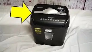 Amazon Basics Cross Cut Paper and Credit Card Home Office Shredder Review (Link Below 👇)