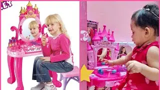 Toy Dressing table Unboxing/ Princess makeup vanity toy unboxing / Kids beauty dresser