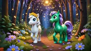 Five Little Ponies Gallop Away | Pony Song for Kids | Nursery Rhymes and Animal Adventure Songs