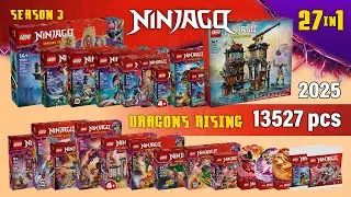 All LEGO NINJAGO Dragons Rising Season 3 COMBO (27in1)[13527 pcs] Step-by-Step Building Instructions