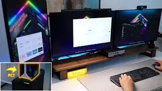 TESmart  DKS203-M24 Triple 8K@60Hz KVM Switch Gaming Dock for 2 PCs 3 Monitors Unboxing Demo