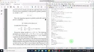 MATLAB Simulation of Event Triggered Robust Sliding Mode Control