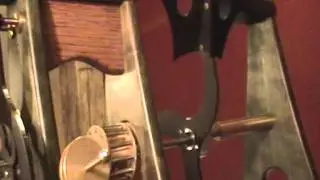 Six legged gravity escapement on clock by Michael Kuyt