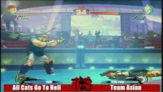 Dirty Jersey 6-27-2010 SSF4 Teams: All Cats Go To Hell vs Team Asian
