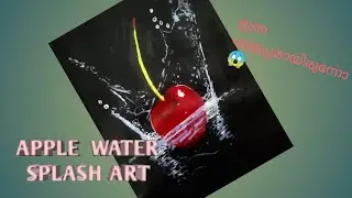 Easy Apple Water Splash Drawing Tutorial | Alora Art |